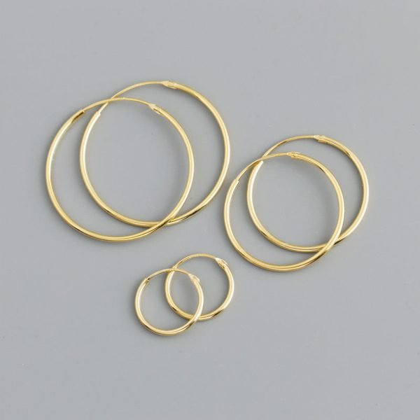 Korean Simple Hoop Earrings