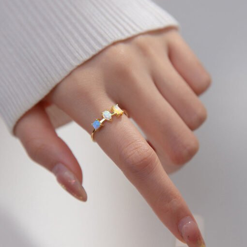 Opal Tricolor Ring - Image 3