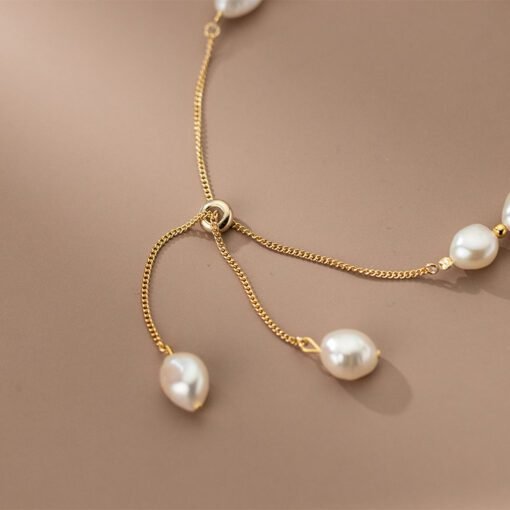 Beach Shell and Baroque Pearls Bracelet - Image 7