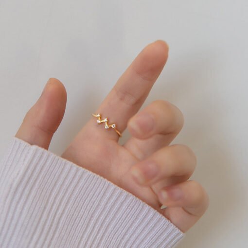 Celestial Harmony Moon and Star Ring - Image 7