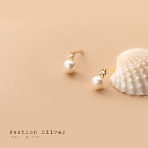 Cute Pearl Earrings - Image 2