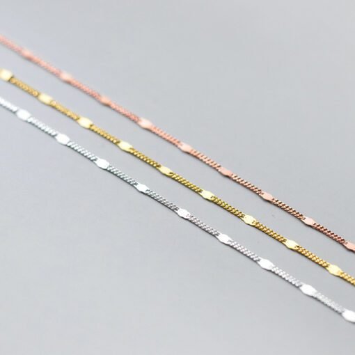 Simple Link Chain Anklet - Image 3