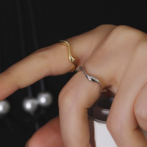 Graceful Waves Ring - Image 6