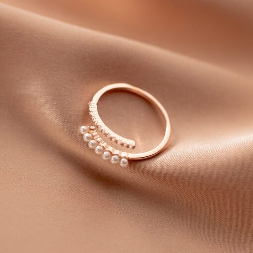 Pearl and Zircon Harmony Ring - Image 4