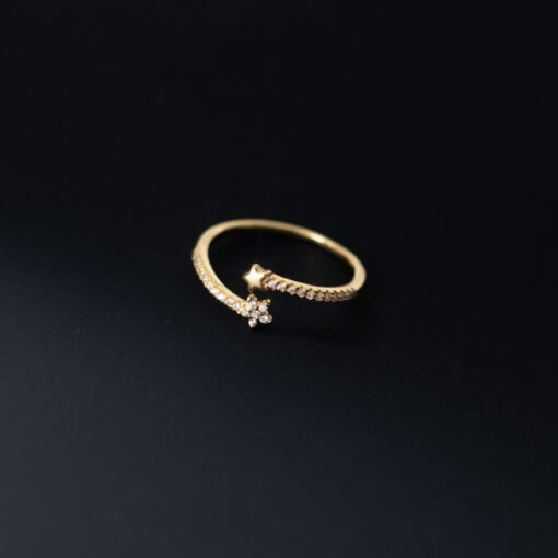 Zircon-Adorned Starry Night Ring - Image 4