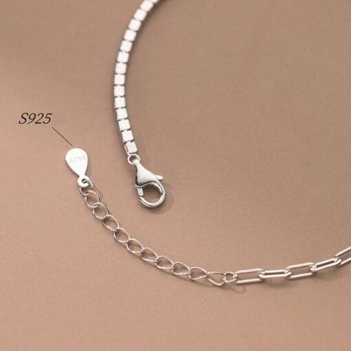 Radiant Zircon Link Chain Bracelet - Image 5