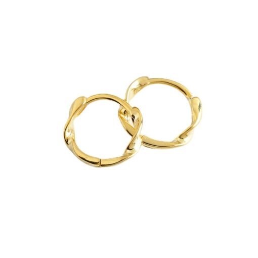 Simple Twist Hoop Earrings - Image 8