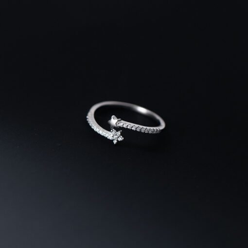 Zircon-Adorned Starry Night Ring - Image 5