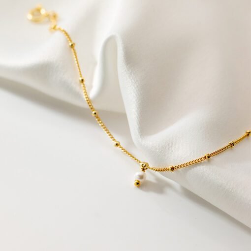 Sweet Pearl Beads Link Bracelet - Image 4