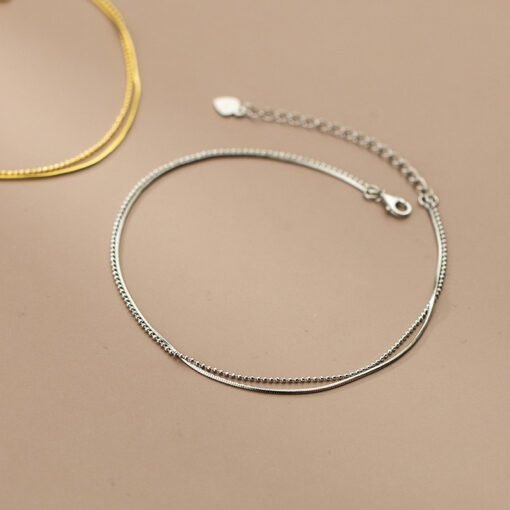 Double Unique Chains Anklet - Image 7