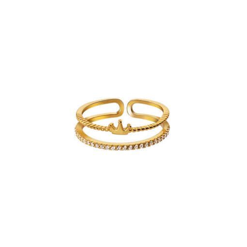 Royal Elegance Double Band Ring - Image 6
