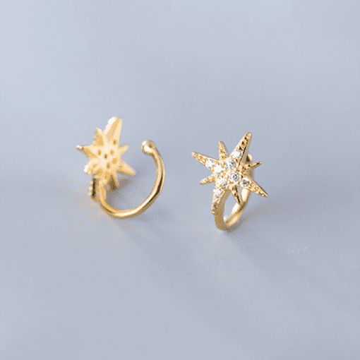 Charming Light Star Ear Clips - Image 6