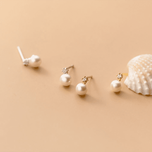 Cute Pearl Earrings - Image 3