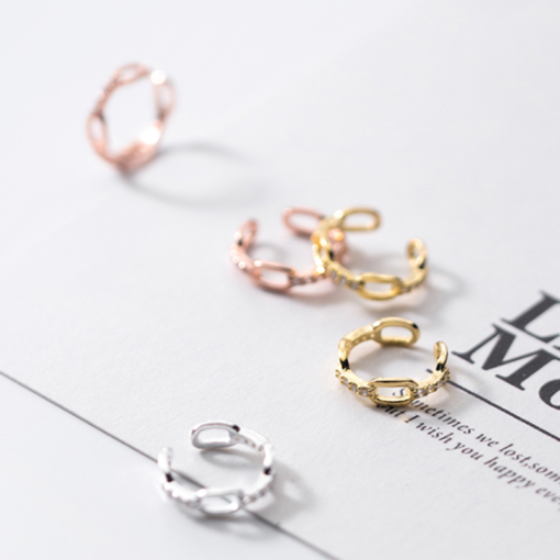 Chain Ear Clip Earrings