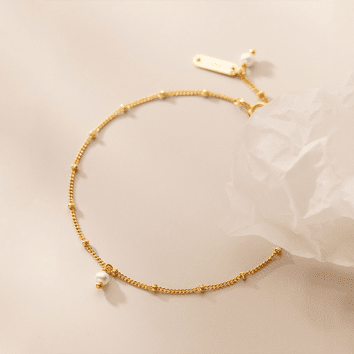 Sweet Pearl Beads Link Bracelet - Image 3