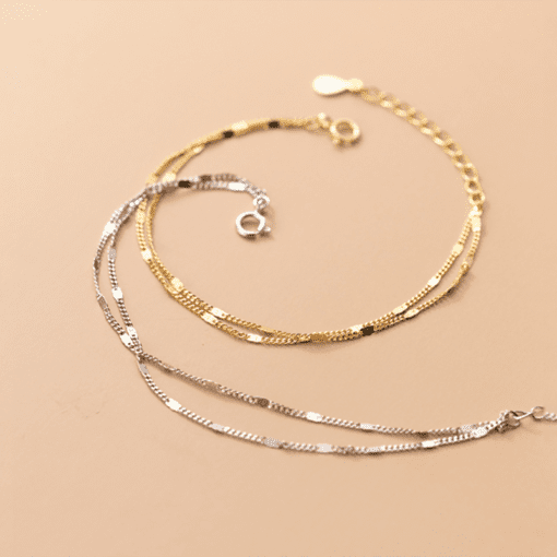 Double Chain Link Bracelet - Image 3