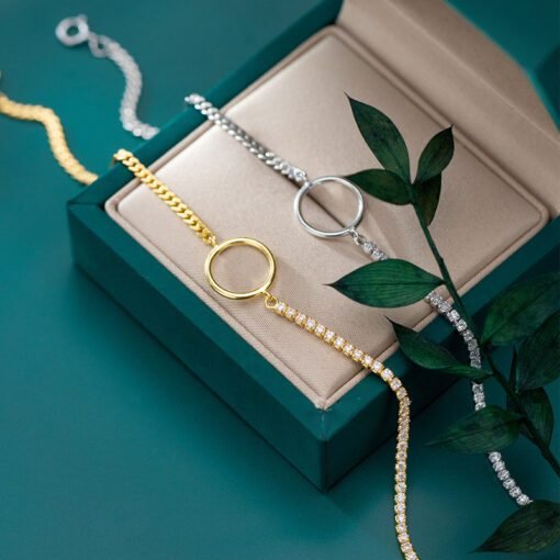 Cuban Link and Zircon Bracelet - Image 4