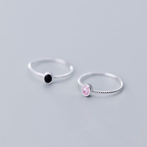 Round Crystal Zircon Ring - Image 3