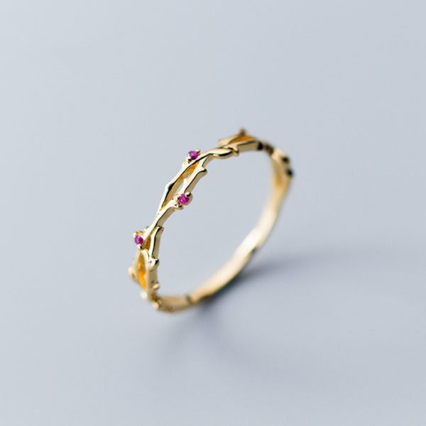 Rose Thorn Gold Ring
