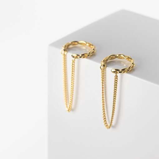 Punk Chain Ear Clips - Image 3