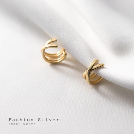 Cross Double Ear Clips - Image 3
