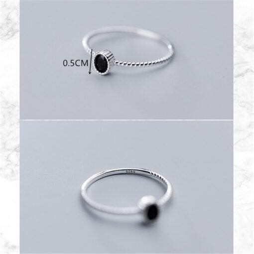 Round Crystal Zircon Ring - Image 4