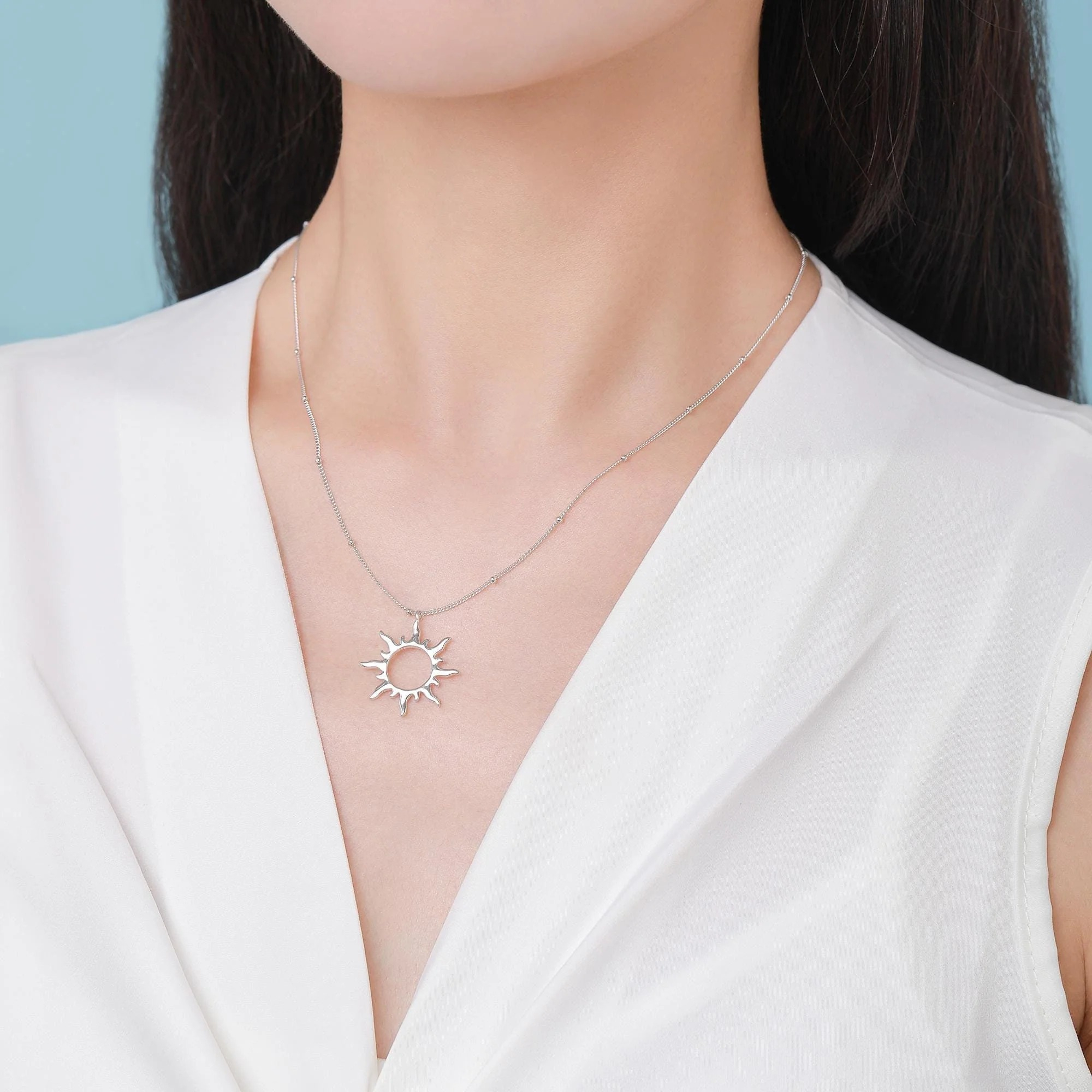 Sun Ray Pendant Necklace