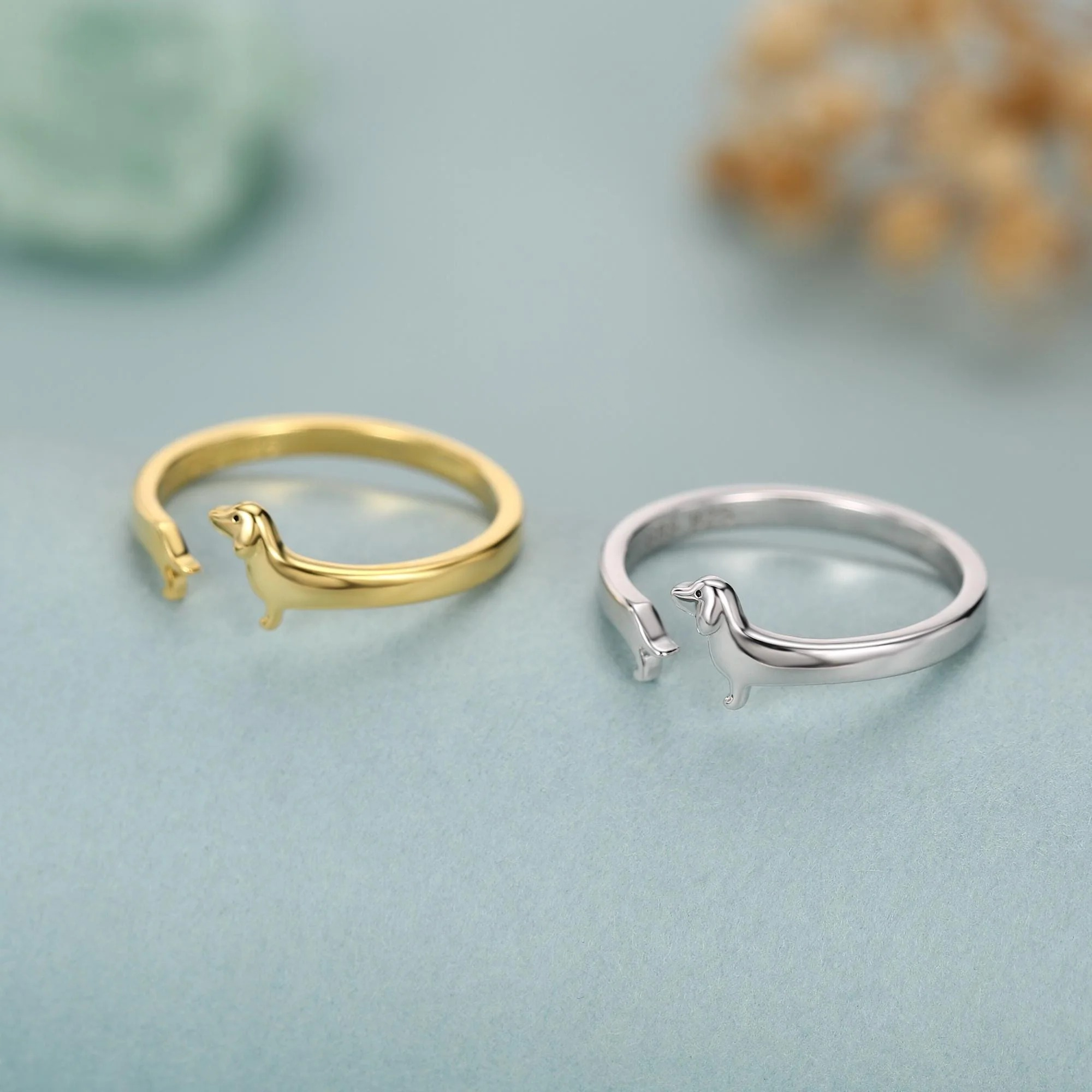 Dachshund Wrap Open Ring - Image 3