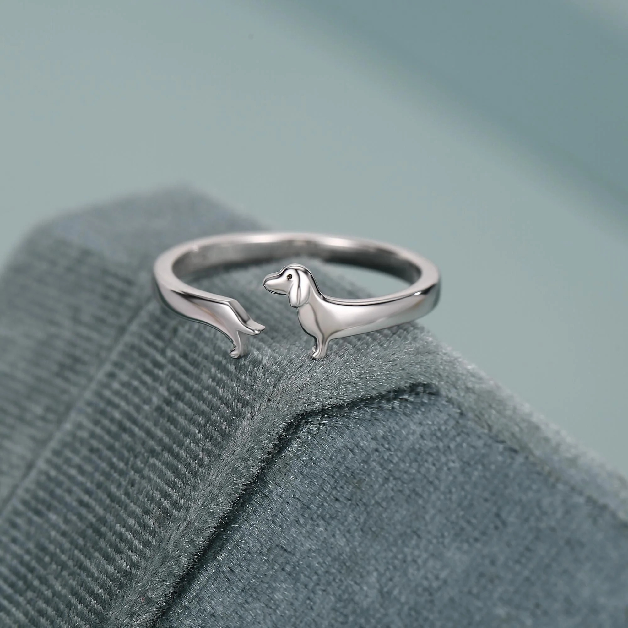 Dachshund Wrap Open Ring - Image 6