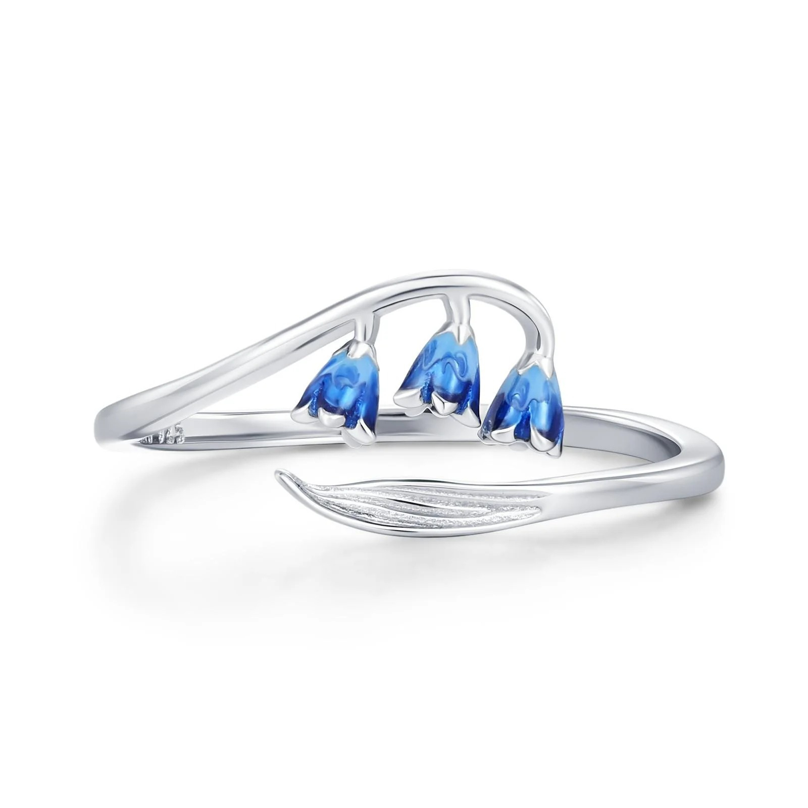 Bluebell Enamel Open Ring - Image 9