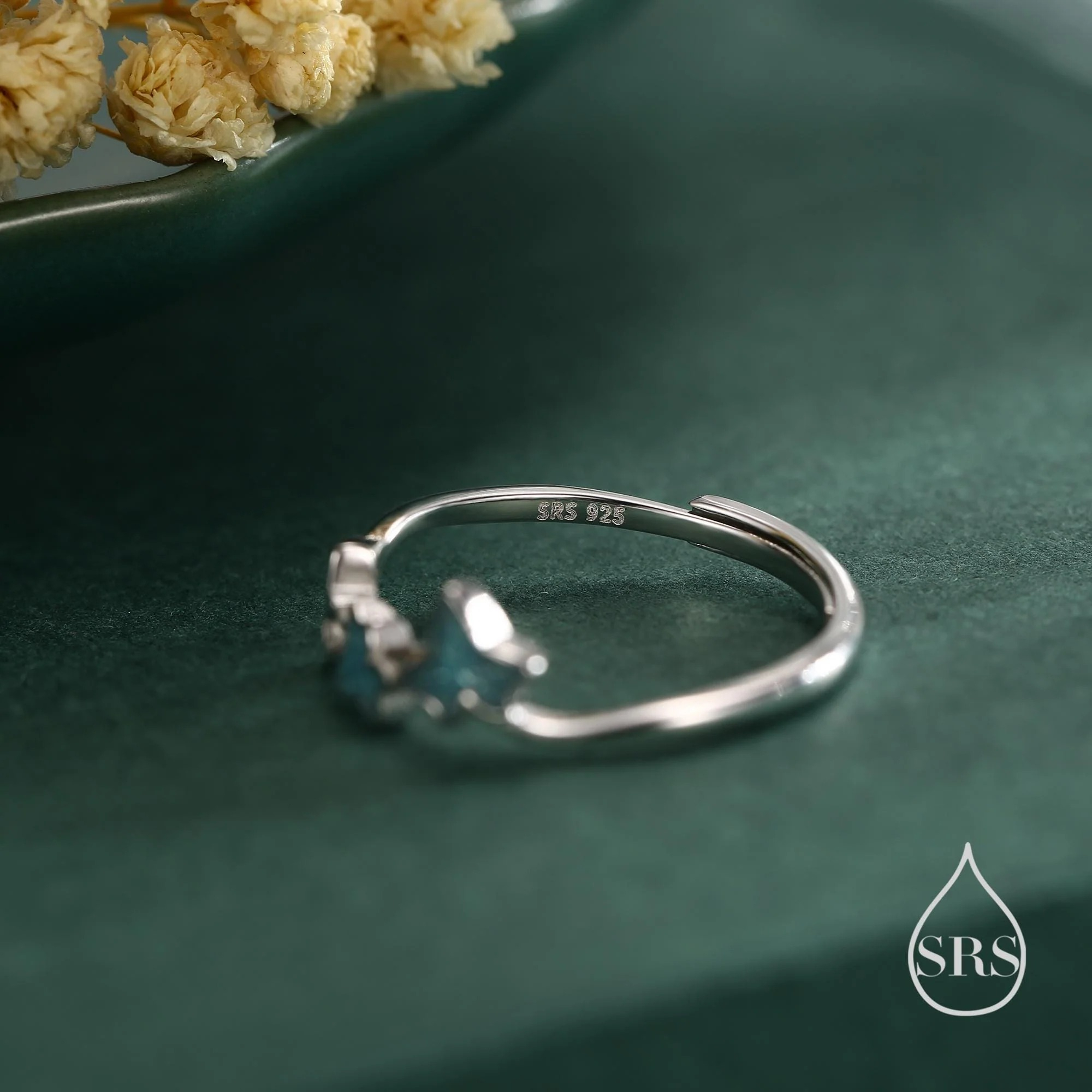 Enamel Ivy Leaf Motif Ring - Image 8