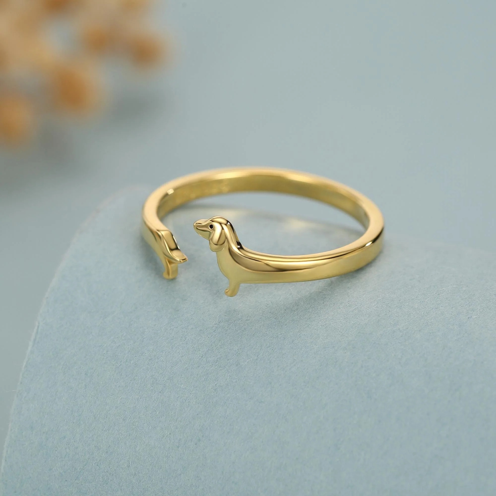 Dachshund Wrap Open Ring - Image 8