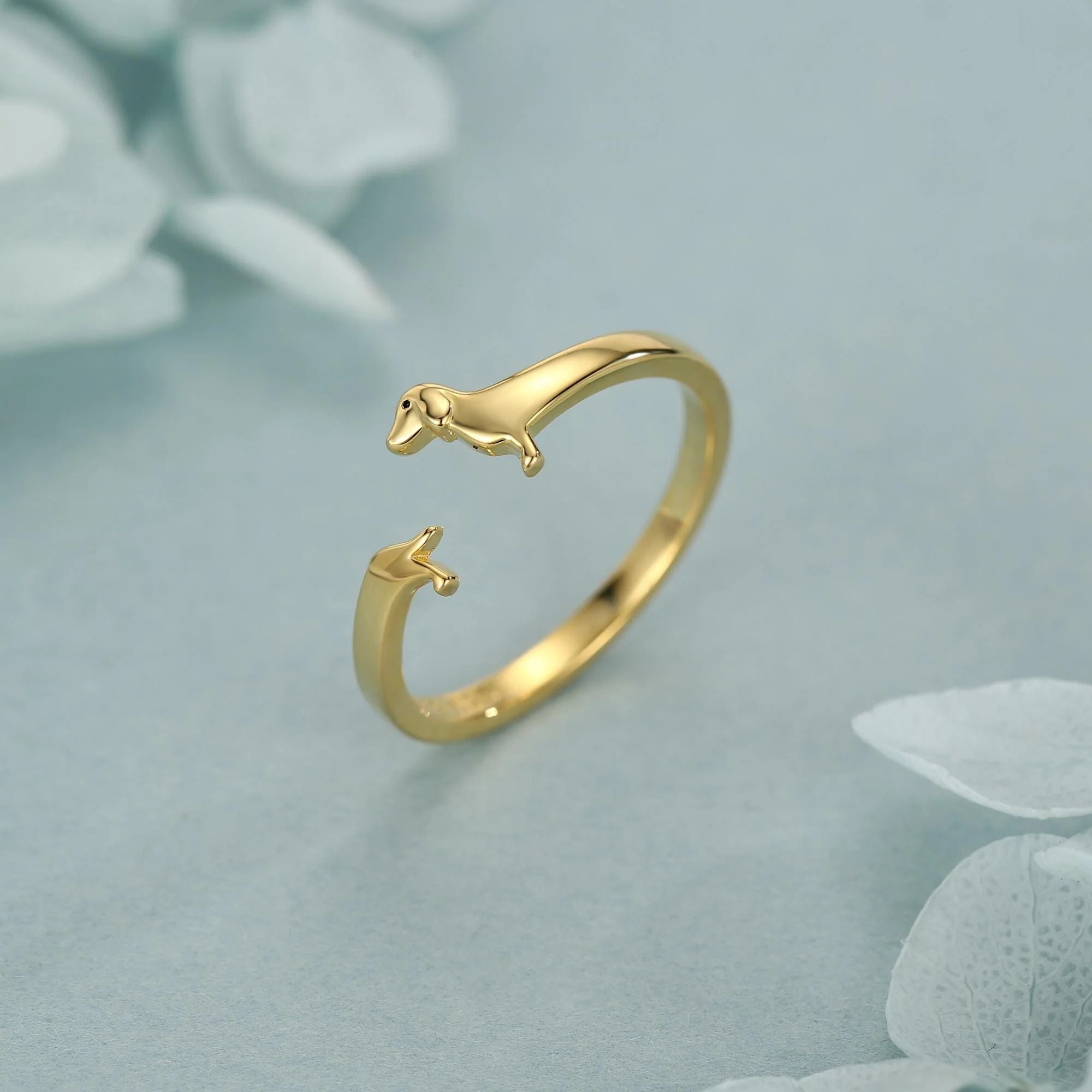 Dachshund Wrap Open Ring - Image 9