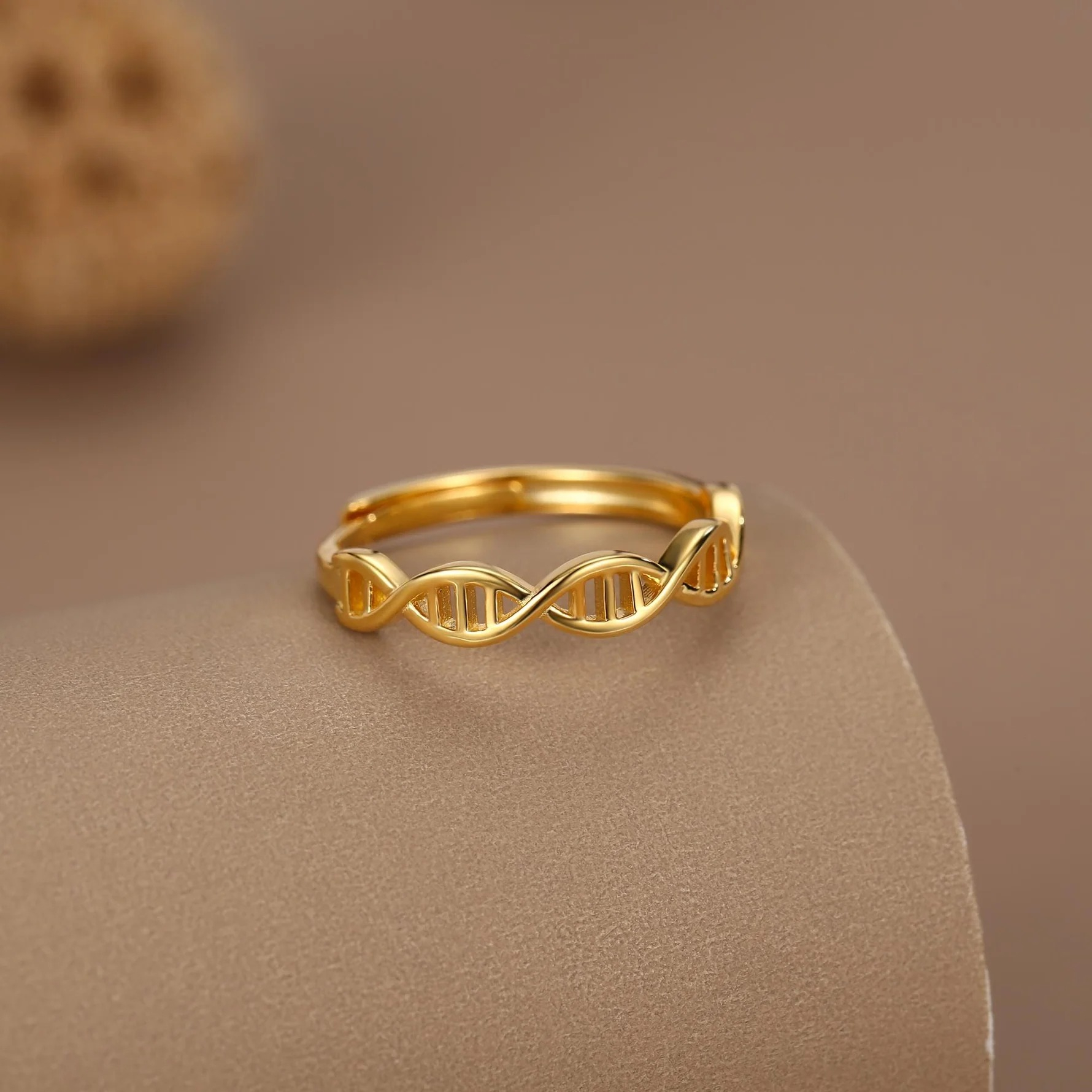 Sterling Silver DNA Helix Ring - Image 6