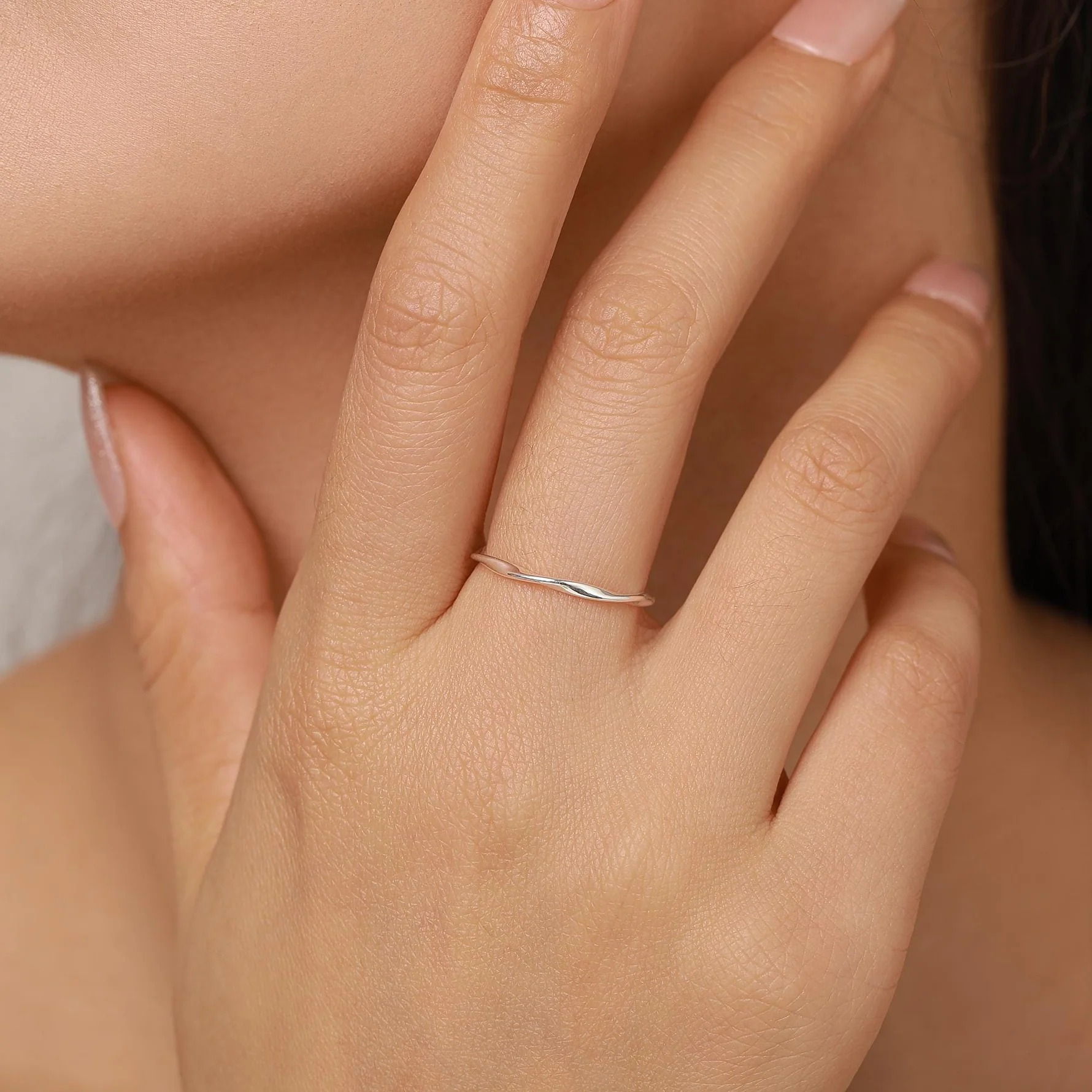 Sterling Silver Mobius Twist Ring