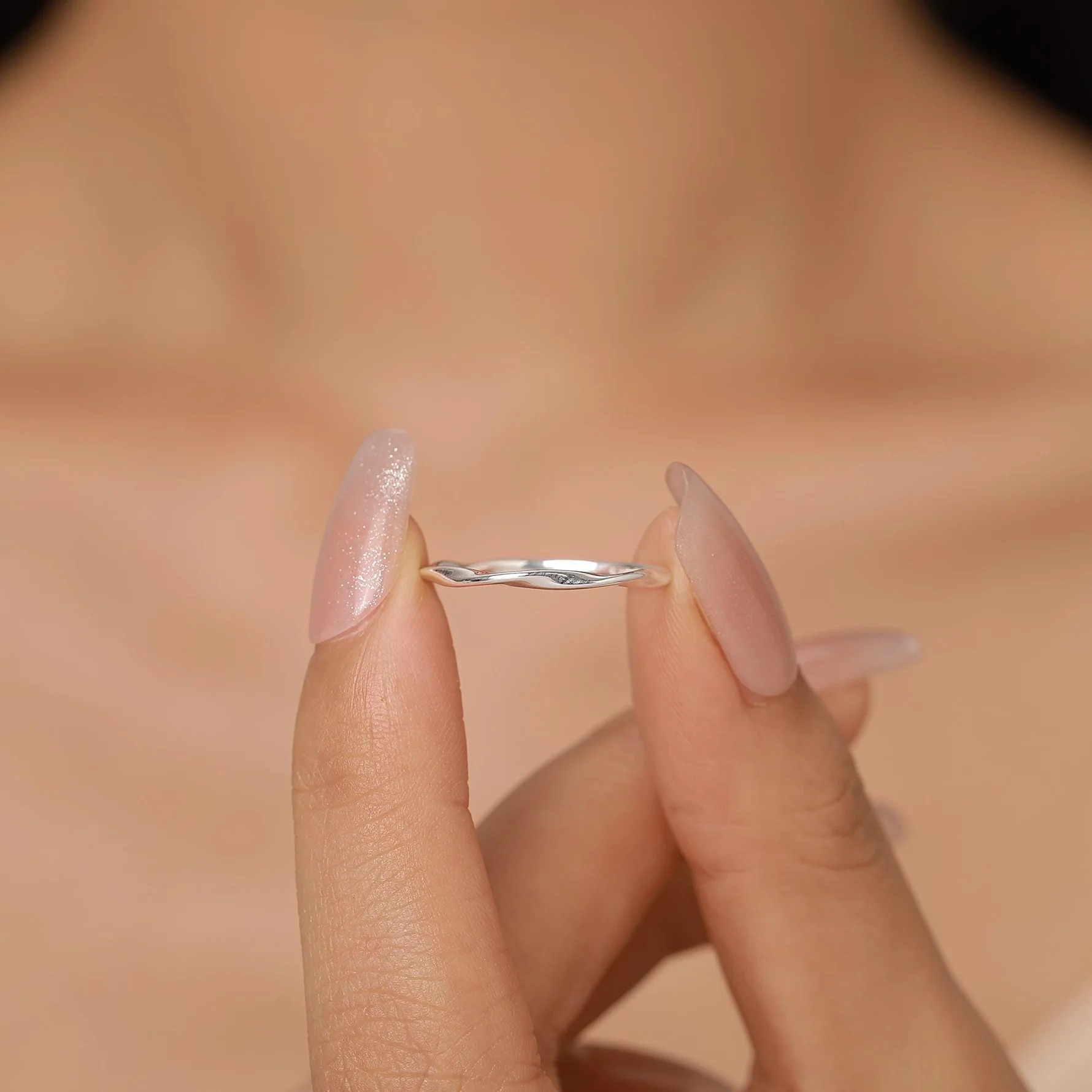 Sterling Silver Mobius Twist Ring - Image 8