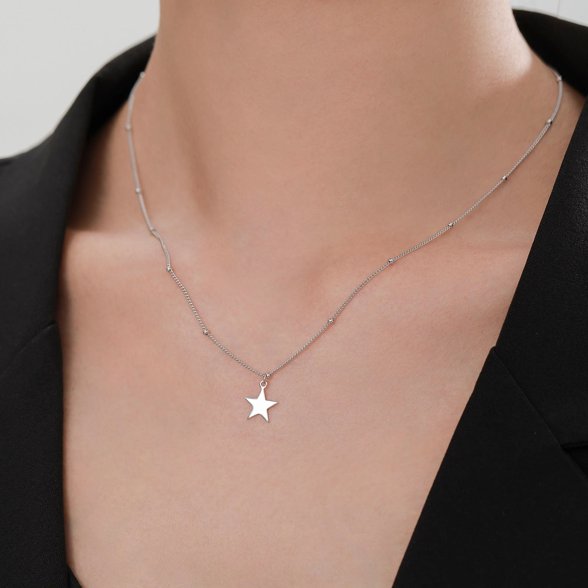 Star Satellite Chain Pendant Necklace