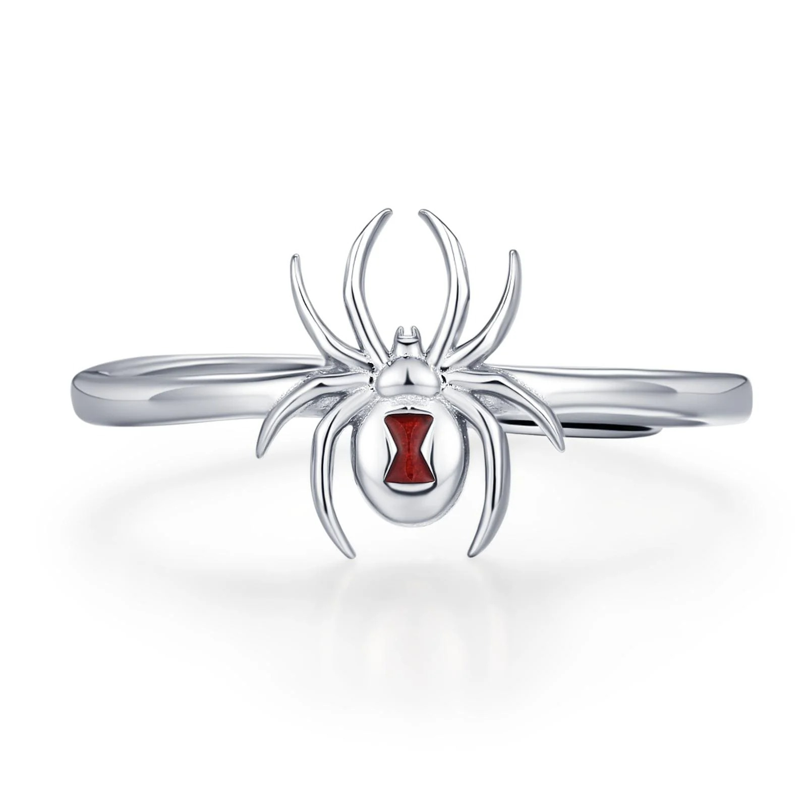 Sterling Silver Black Widow Spider Ring - Image 6