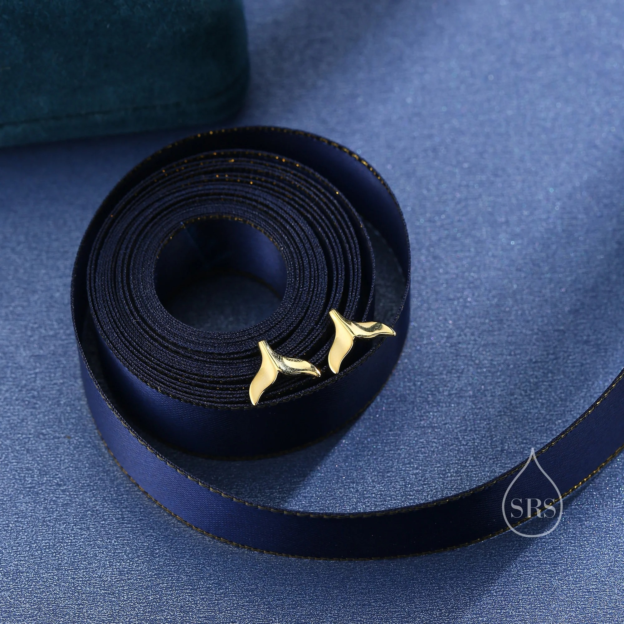 Whale Tail Stud Earrings - Image 4