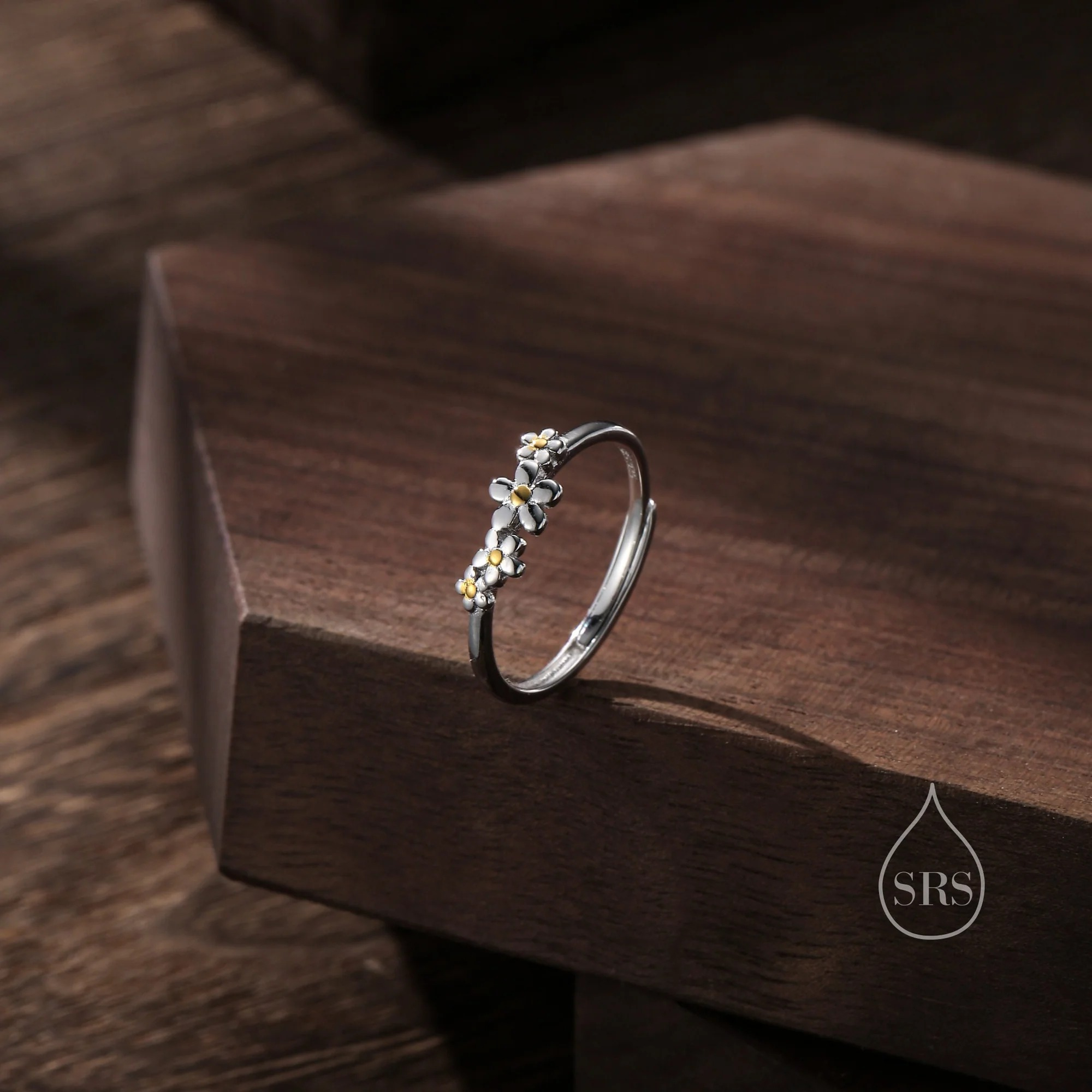 Forget-Me-Not Flower Motif Ring - Image 4
