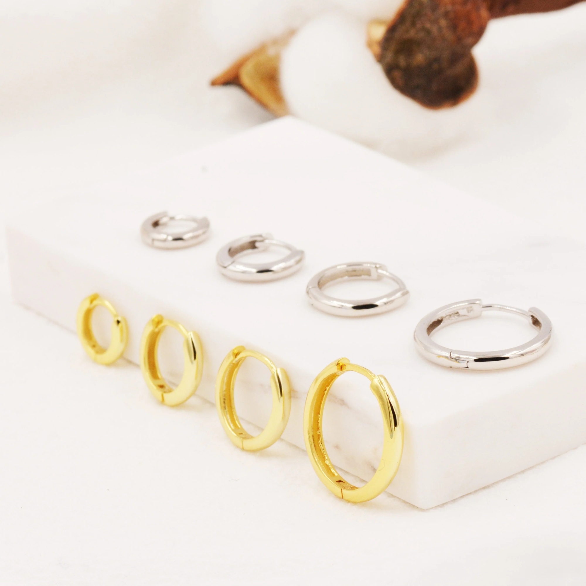 Minimalist Huggie Hoop Earrings