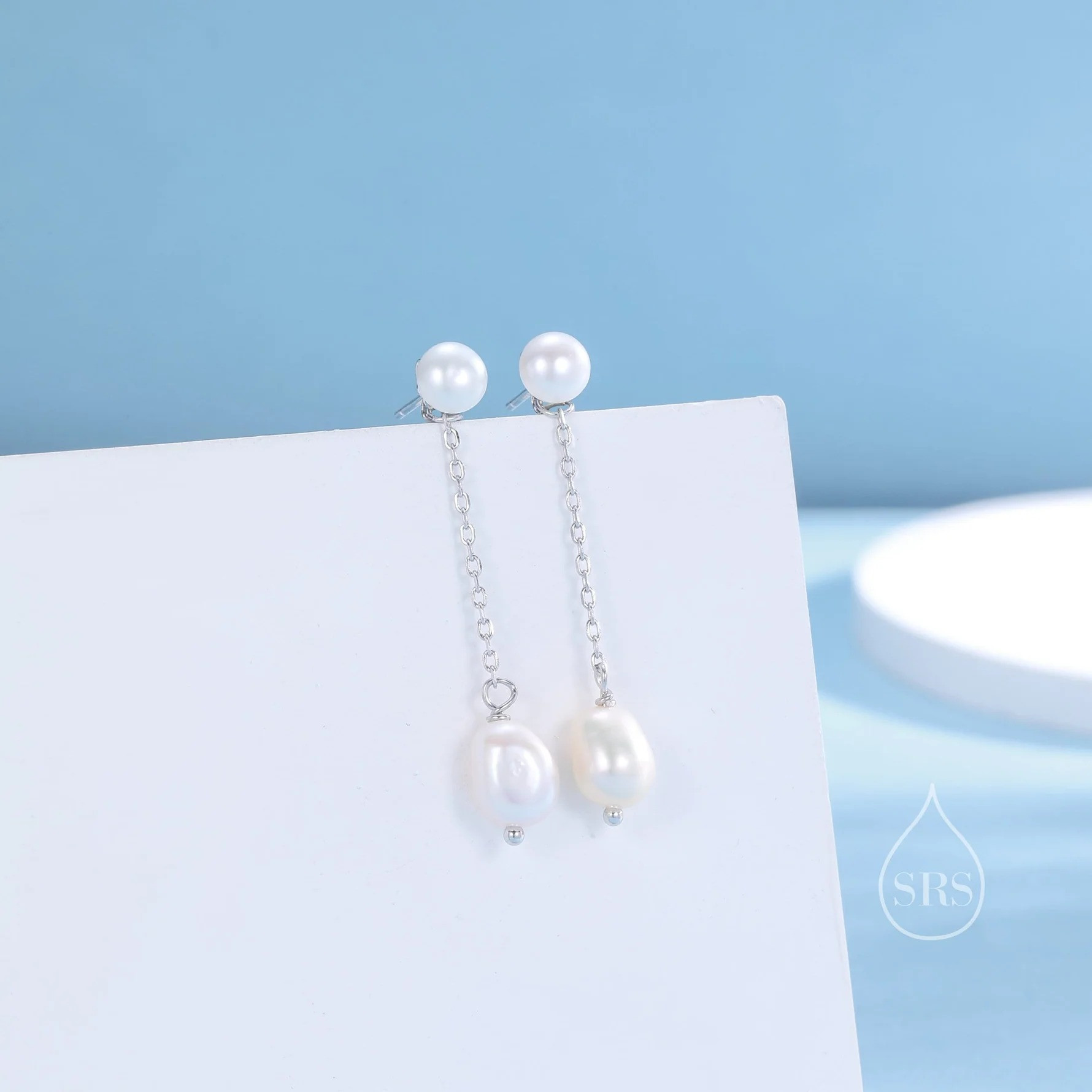 Natural Freshwater Pearl Ear Jacket Earrings - Image 9