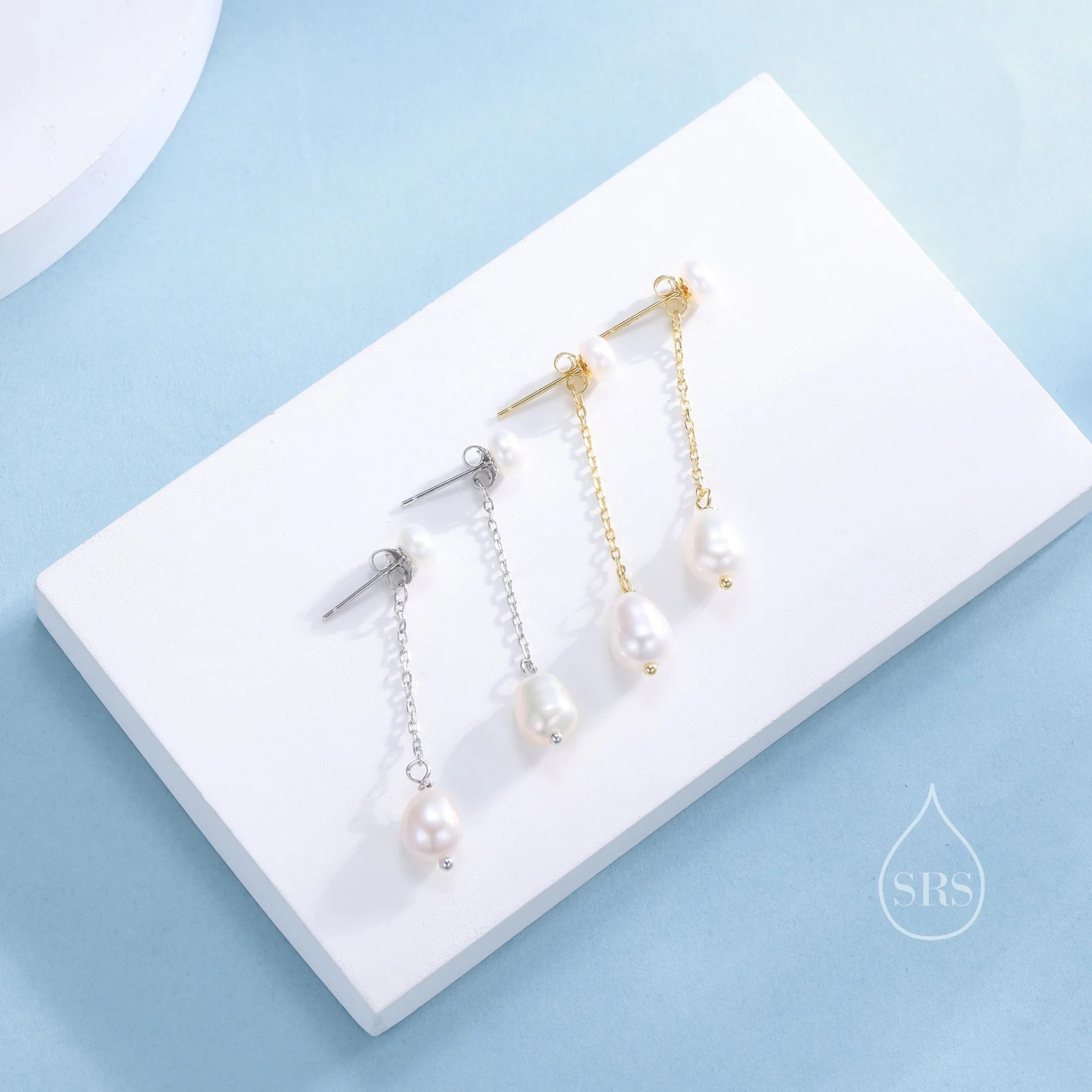 Natural Freshwater Pearl Ear Jacket Earrings - Image 10