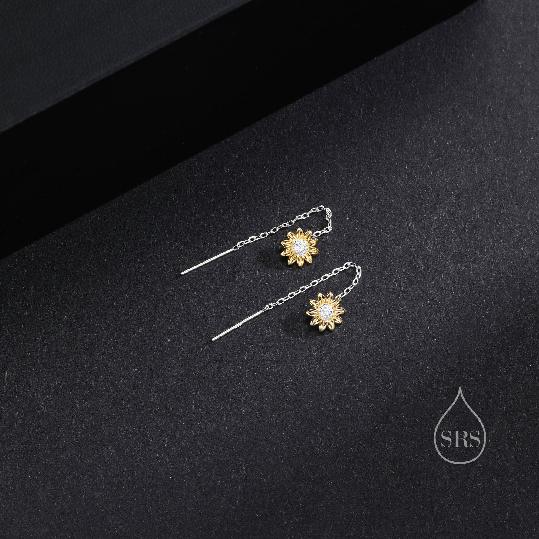 Sunflower Threader Earrings - Image 9