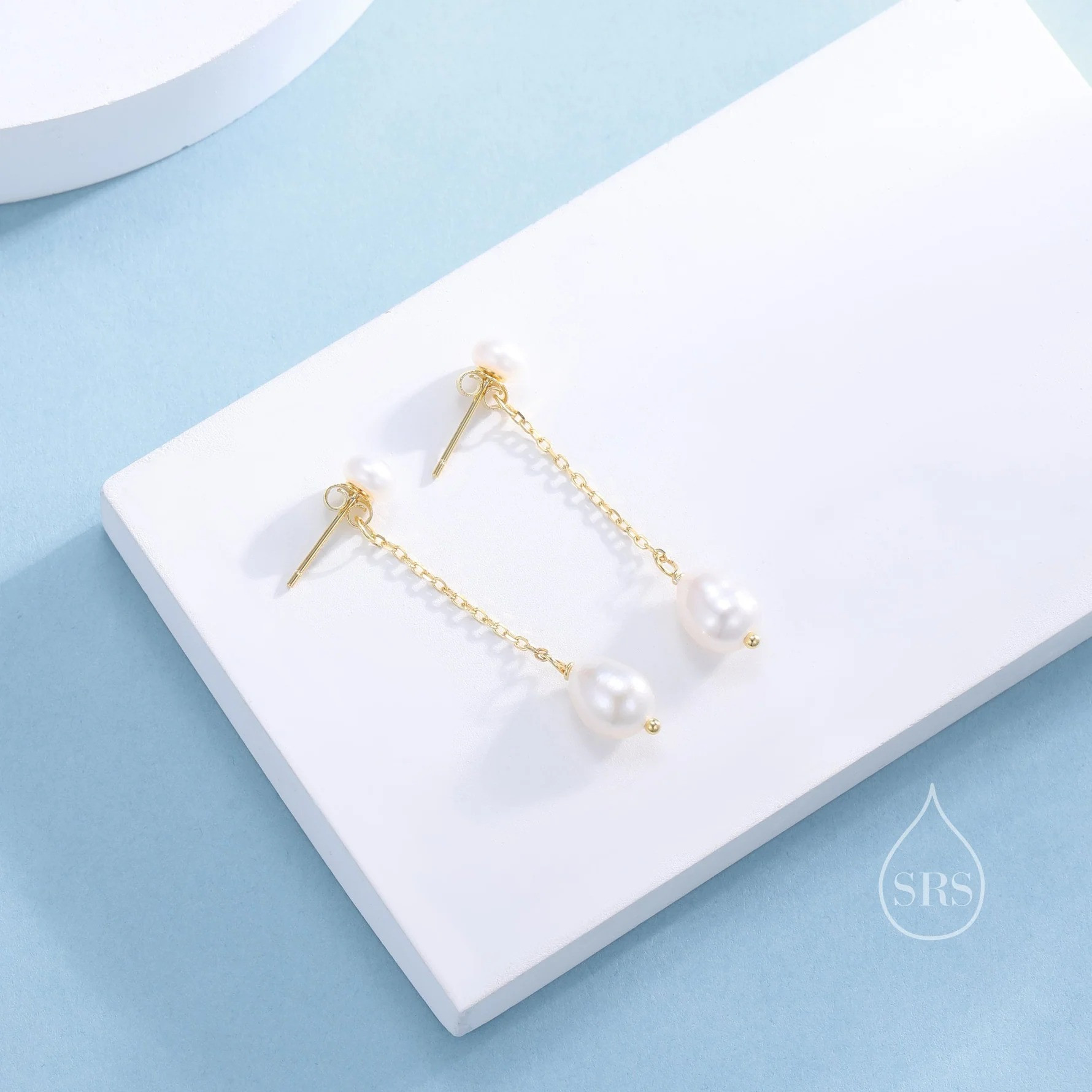 Natural Freshwater Pearl Ear Jacket Earrings - Image 11