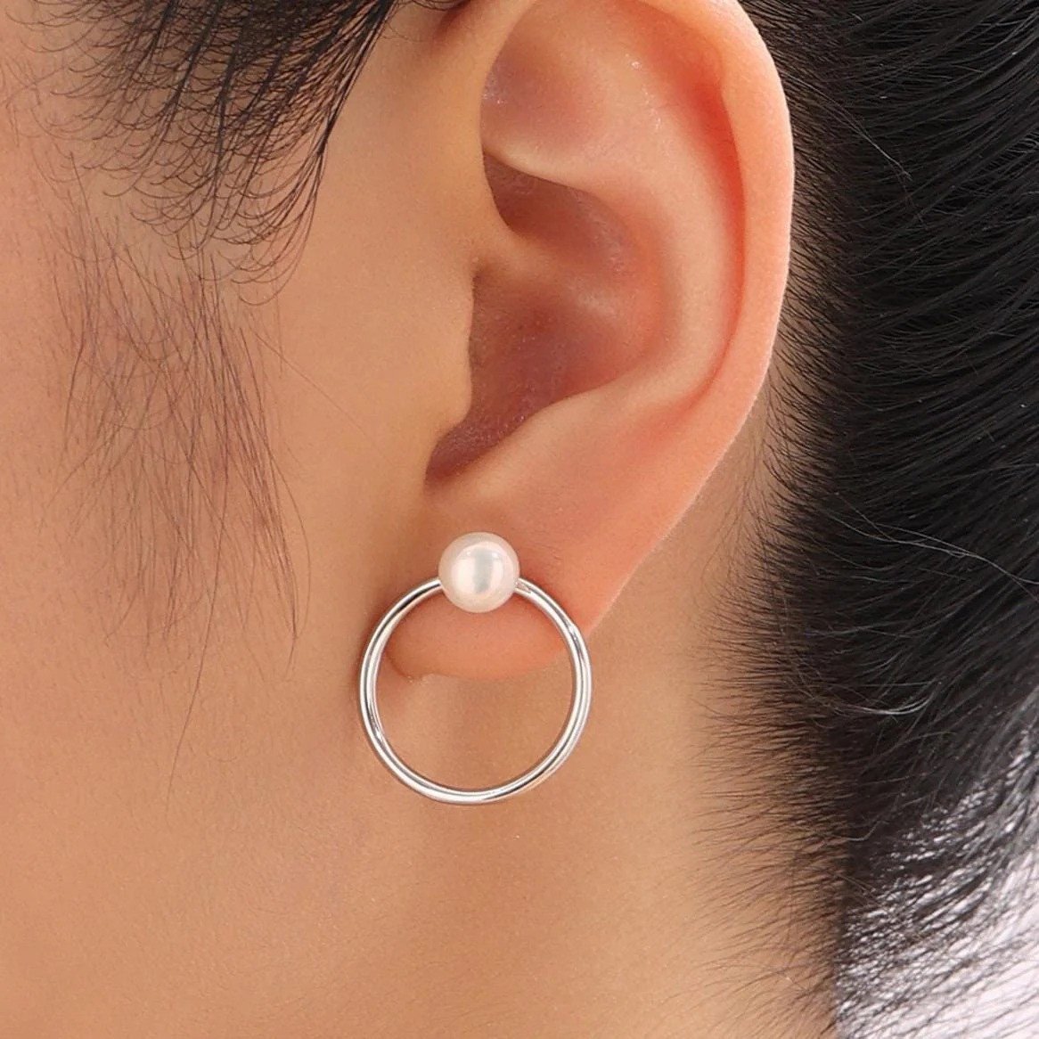 Natural Freshwater Pearl Ear Jacket - Image 7