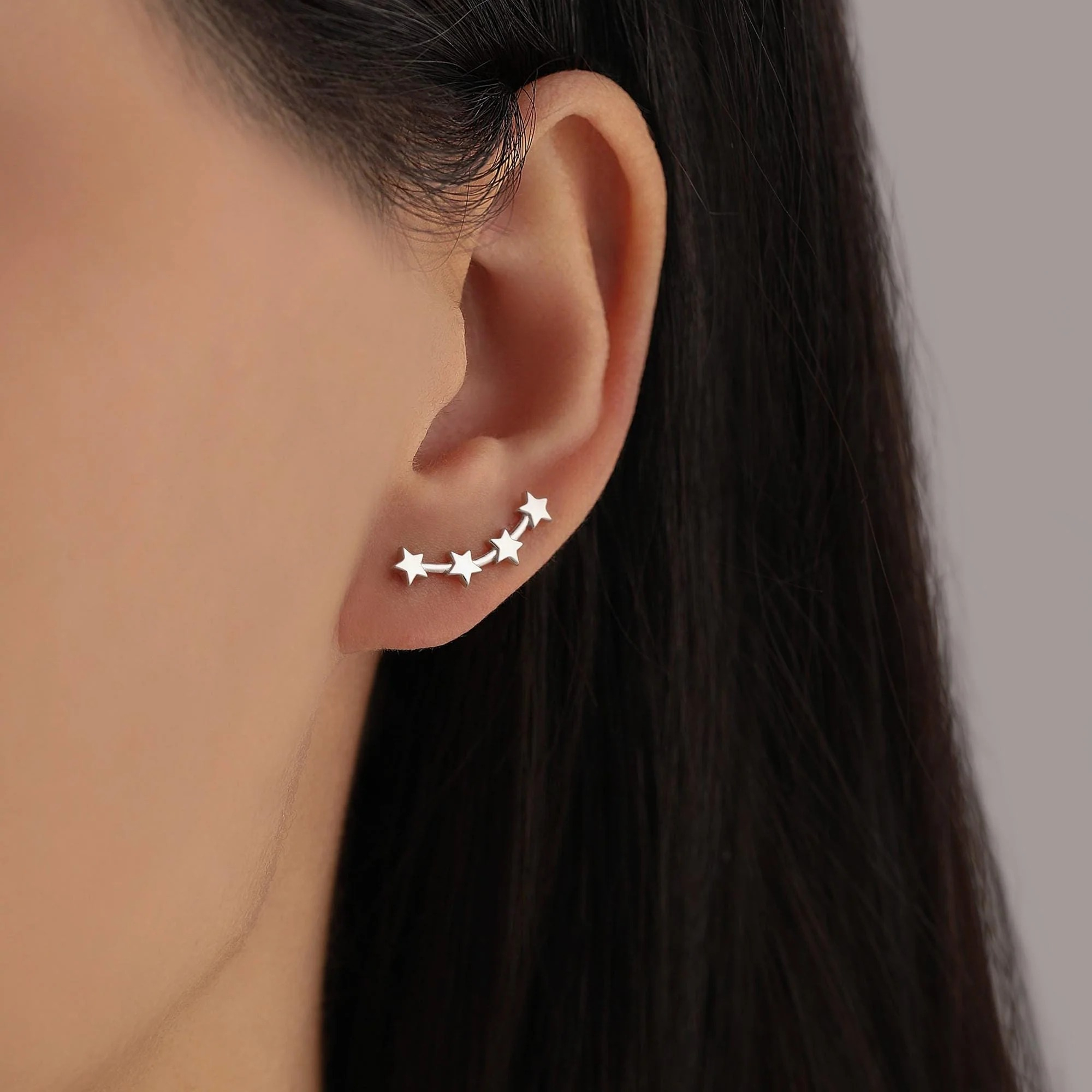 Star Constellation Crawler Earrings